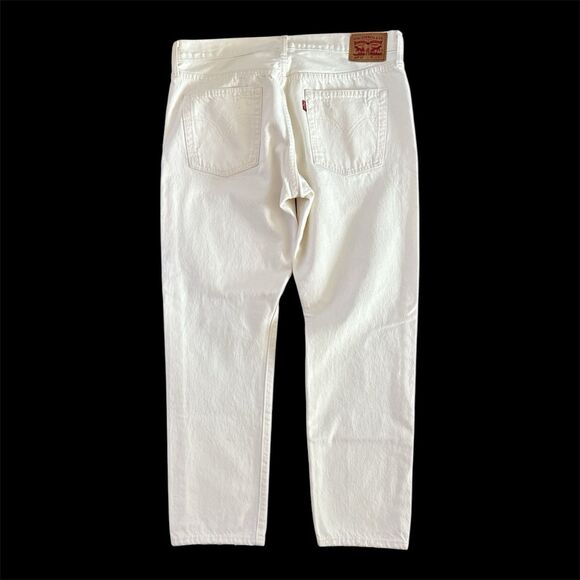 Levi's 501 Jeans Mens Size 30x32 501‎ CT Customized Tapered Distressed White - Picture 11 of 12